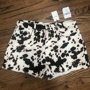 Forever21 NWT Cow Print Denim Shorts Size 31
